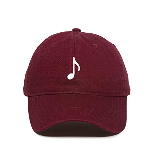 Music Note Baseball Cap Embroidered Cotton Adjustable Dad Hat