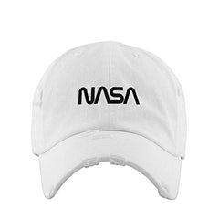 Retro NASA Logo Vintage Baseball Cap Embroidered Cotton Adjustable Distressed Dad Hat