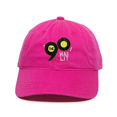 90's was Lit 1990's Baseball Cap Embroidered Cotton Adjustable Dad Hat