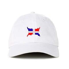 Dominican Flag Dad Baseball Cap Embroidered Cotton Adjustable Dad Hat