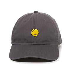Tennis Ball Baseball Cap Embroidered Cotton Adjustable Dad Hat