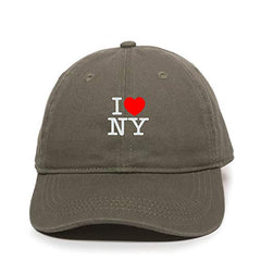 I Heart NY Dad Baseball Cap Embroidered Cotton Adjustable Dad Hat
