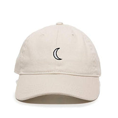 Moon Baseball Cap Embroidered Cotton Adjustable Dad Hat
