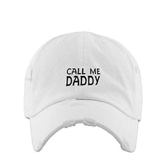 Call Me Daddy Vintage Baseball Cap Embroidered Cotton Adjustable Distressed Dad Hat