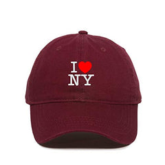 I Heart NY Dad Baseball Cap Embroidered Cotton Adjustable Dad Hat