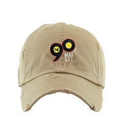 90's was Lit Vintage Baseball Cap Embroidered Cotton Adjustable Distressed Dad Hat