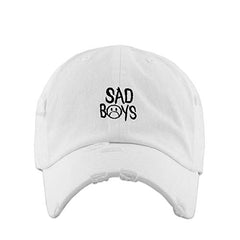 Sad Boys Vintage Baseball Cap Embroidered Cotton Adjustable Distressed Dad Hat