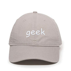 Geek Baseball Cap Embroidered Cotton Adjustable Dad Hat