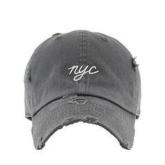 NYC New York City Vintage Baseball Cap Embroidered Cotton Adjustable Distressed Dad Hat