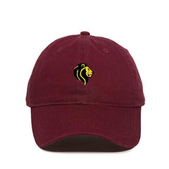 Lion Baseball Cap Embroidered Cotton Adjustable Dad Hat