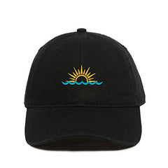 Sunset Baseball Cap Embroidered Cotton Adjustable Dad Hat