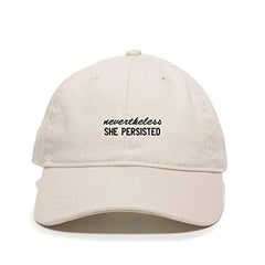 Nevertheless SHE Persisted Baseball Cap Embroidered Cotton Adjustable Dad Hat