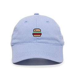 Burger Baseball Cap Embroidered Cotton Adjustable Dad Hat