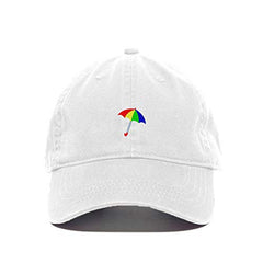 Colored Umbrella Baseball Cap Embroidered Cotton Adjustable Dad Hat