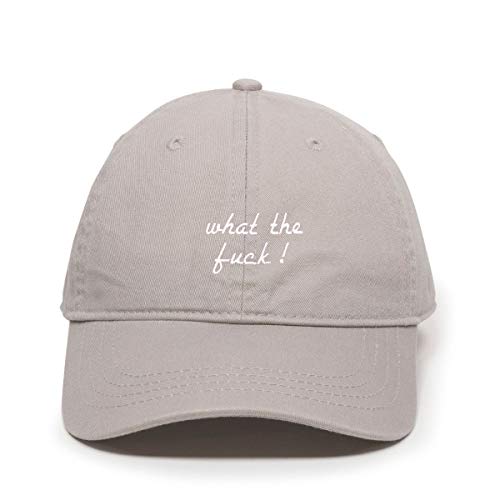 What The Fuck! Baseball Cap Embroidered Cotton Adjustable Dad Hat