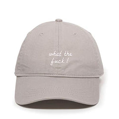What The Fuck! Baseball Cap Embroidered Cotton Adjustable Dad Hat