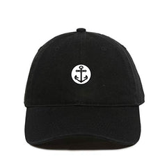 Circle Anchor Dad Baseball Cap Embroidered Cotton Adjustable Dad Hat