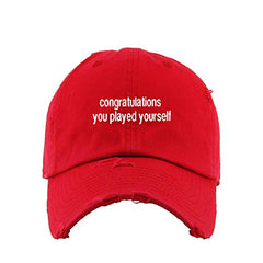 You Played Yourself Dad Vintage Baseball Cap Embroidered Cotton Adjustable Distressed Dad Hat
