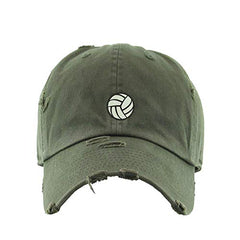 Volleyball Vintage Baseball Cap Embroidered Cotton Adjustable Distressed Dad Hat