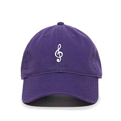 Music Note Baseball Cap Embroidered Cotton Adjustable Dad Hat
