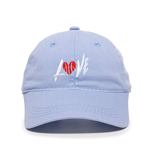 Love Ball Dad Baseball Cap Embroidered Cotton Adjustable Dad Hat