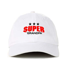 Super Grandpa Dad Baseball Cap Embroidered Cotton Adjustable Dad Hat