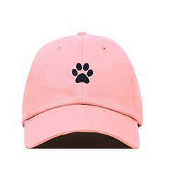Paw Baseball Cap Embroidered Cotton Adjustable Dad Hat