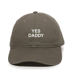 Yes Daddy Baseball Cap Embroidered Cotton Adjustable Dad Hat