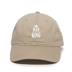 Dad You are King Baseball Cap Embroidered Cotton Adjustable Dad Hat