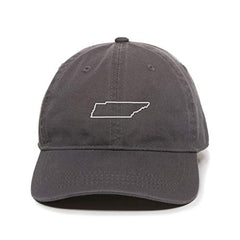 Tennessee Map Outline Dad Baseball Cap Embroidered Cotton Adjustable Dad Hat
