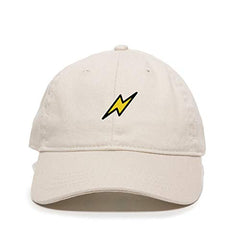Bolt Lightning Baseball Cap Embroidered Cotton Adjustable Dad Hat