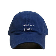 What The Fuck! Baseball Cap Embroidered Cotton Adjustable Dad Hat