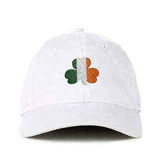 Irish Shamrock Flag Baseball Cap Embroidered Cotton Adjustable Dad Hat