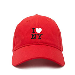 I Heart NY Dad Baseball Cap Embroidered Cotton Adjustable Dad Hat