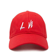 Love Ball Dad Baseball Cap Embroidered Cotton Adjustable Dad Hat