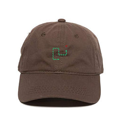 Retro Snake Game Baseball Cap Embroidered Cotton Adjustable Dad Hat