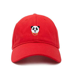 Panda Chains Baseball Cap Embroidered Cotton Adjustable Dad Hat
