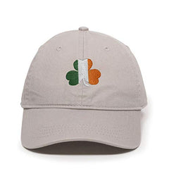 Irish Shamrock Flag Baseball Cap Embroidered Cotton Adjustable Dad Hat