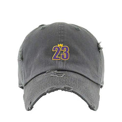 King James Vintage Baseball Cap Embroidered Cotton Adjustable Distressed Dad Hat