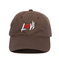Love Ball Dad Baseball Cap Embroidered Cotton Adjustable Dad Hat