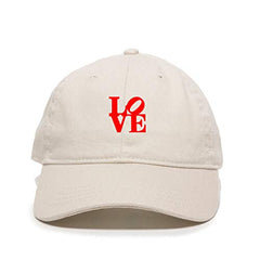 Love Dad Baseball Cap Embroidered Cotton Adjustable Dad Hat