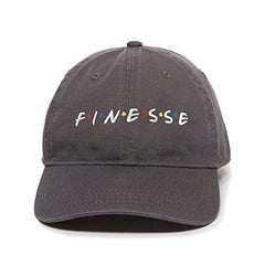 Finesse Friends Letters Baseball Cap Embroidered Cotton Adjustable Dad Hat