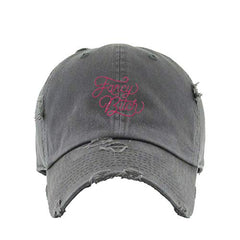 Fancy Bitch Vintage Baseball Cap Embroidered Cotton Adjustable Distressed Dad Hat