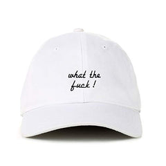 What The Fuck! Baseball Cap Embroidered Cotton Adjustable Dad Hat