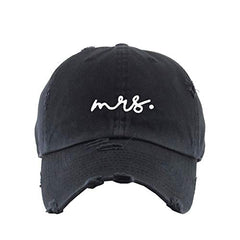 Mrs. Vintage Baseball Cap Embroidered Cotton Adjustable Distressed Dad Hat