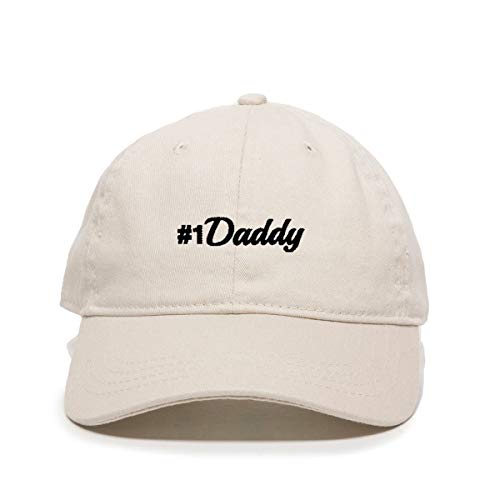 #1 Daddy Dad Baseball Cap Embroidered Cotton Adjustable Dad Hat