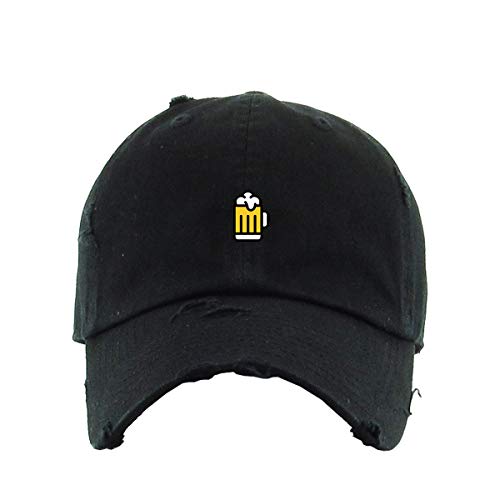 Beer Vintage Baseball Cap Embroidered Cotton Adjustable Distressed Dad Hat