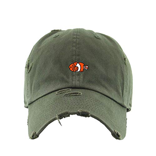 Finding Nemo Vintage Baseball Cap Embroidered Cotton Adjustable Distressed Dad Hat