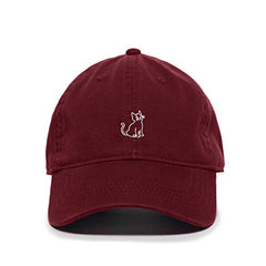 Cat Baseball Cap Embroidered Cotton Adjustable Dad Hat