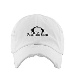 Feel The Bern Dad Vintage Baseball Cap Embroidered Cotton Adjustable Distressed Dad Hat